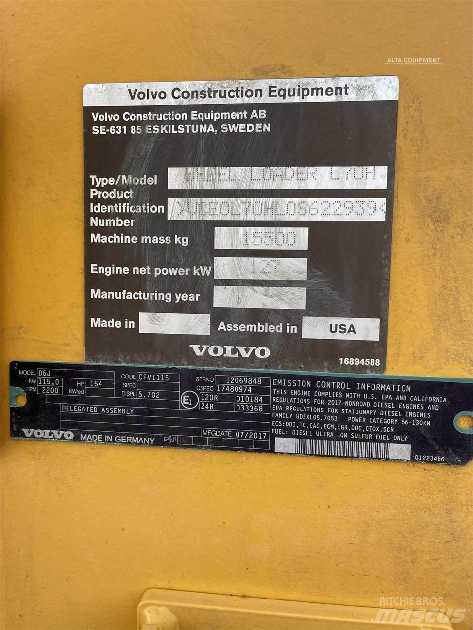 Volvo L70H Hjullastere