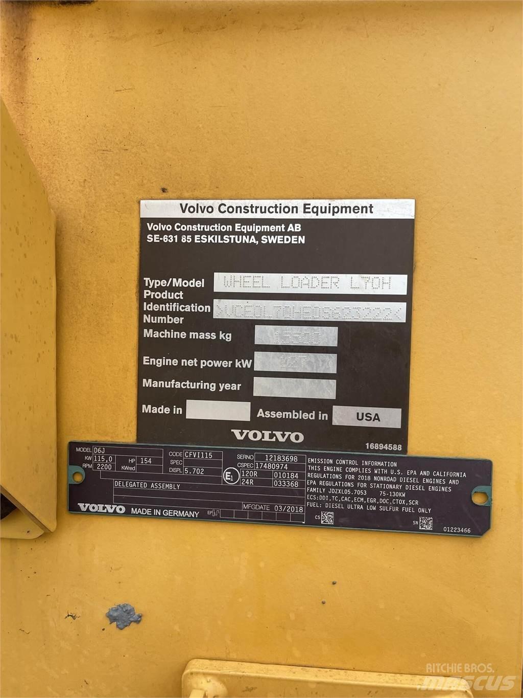 Volvo L70H Hjullastere