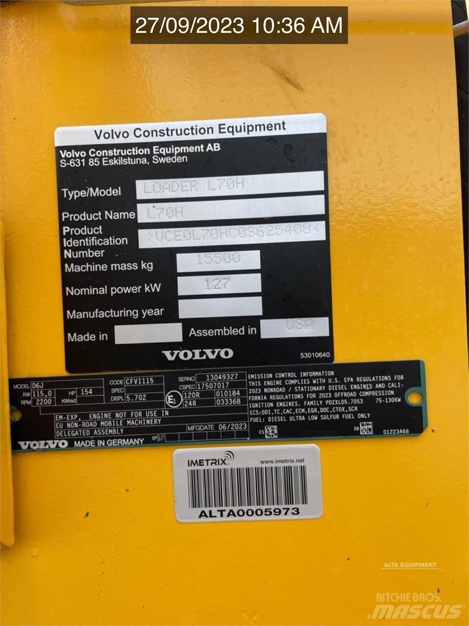Volvo L70H Hjullastere