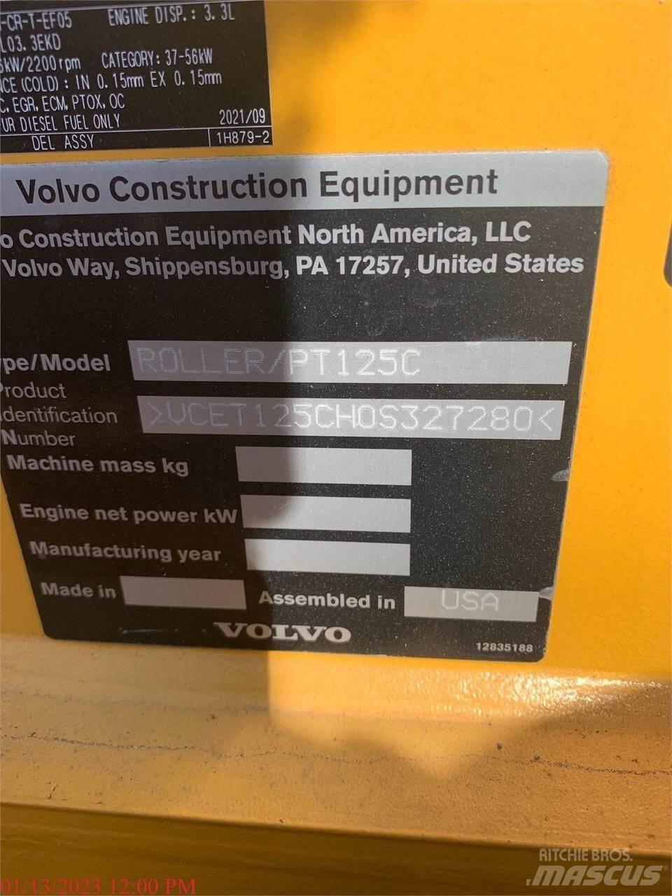 Volvo PT125C Gummihjulsvalser