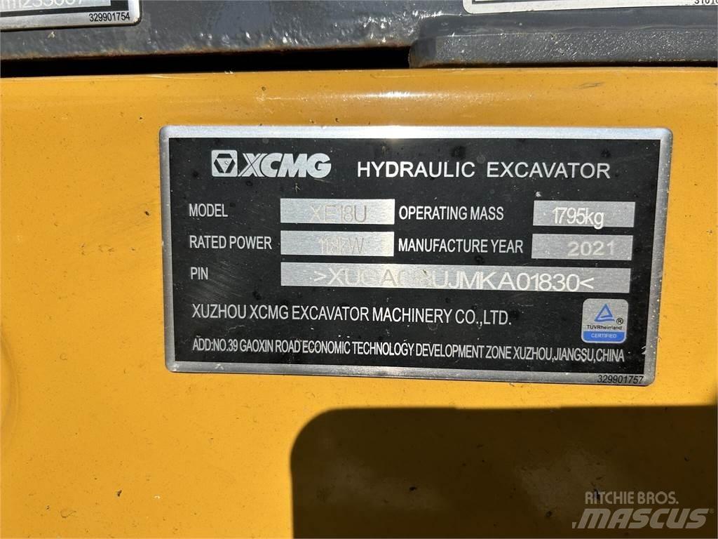 XCMG XE18U Minigravere <7t