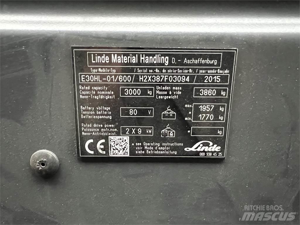 Linde E30/600HL Elektriske trucker