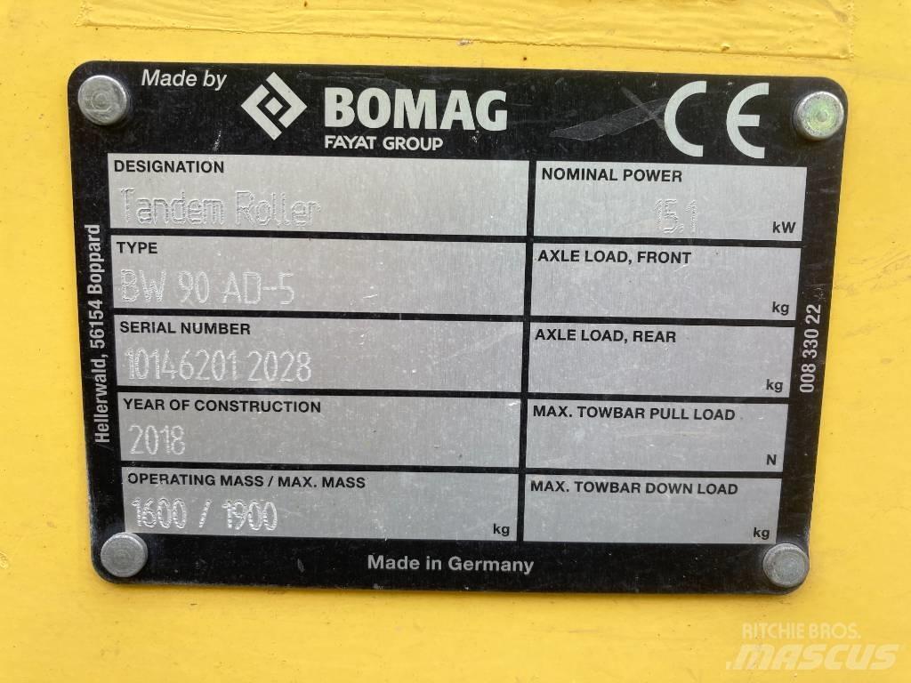 Bomag BW 90 AD-5 Tandem Valser