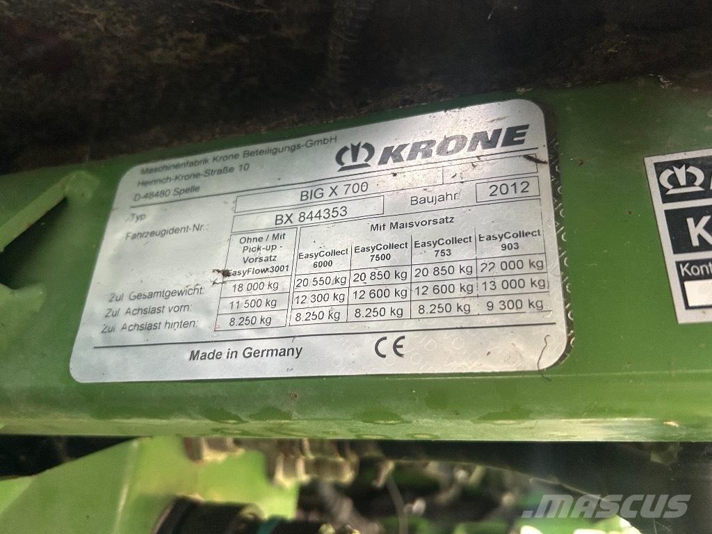 Krone Big X 700 Fôrhøstere
