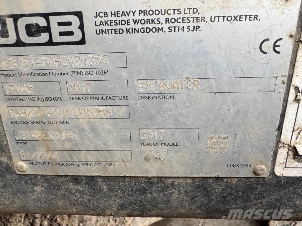 JCB JS 145 LC Beltegraver