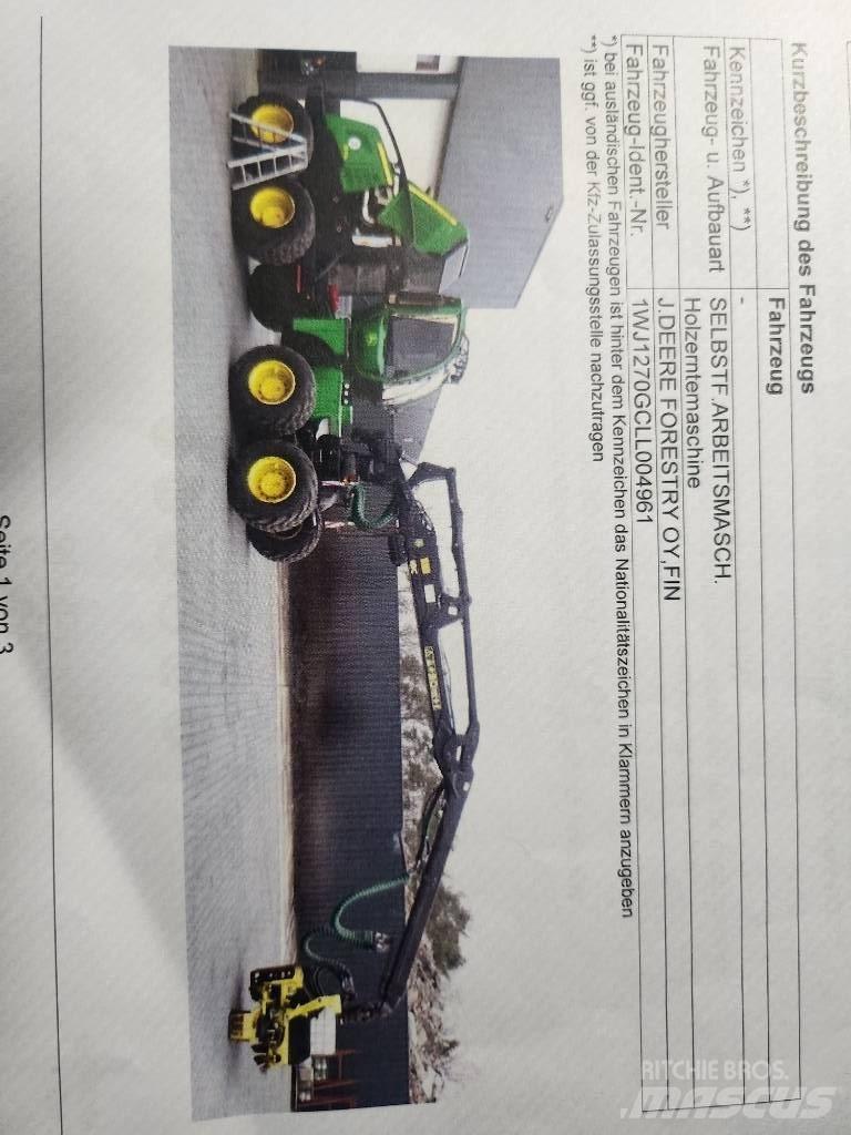 John Deere 1270 G Hogstmaskiner