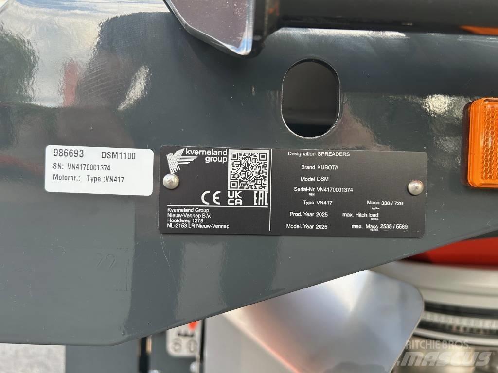 Kubota DSM 1100 Kunstgjødselspreder
