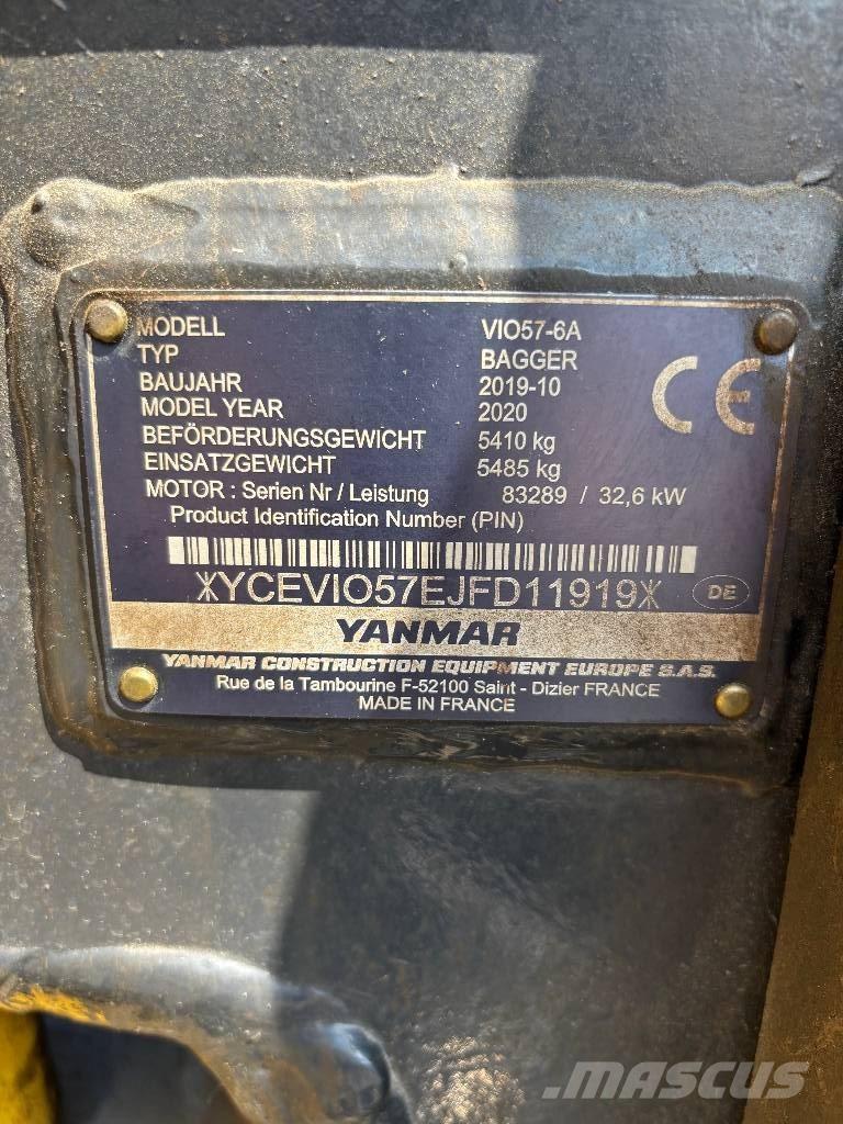 Yanmar Vio 57 Minigravere <7t