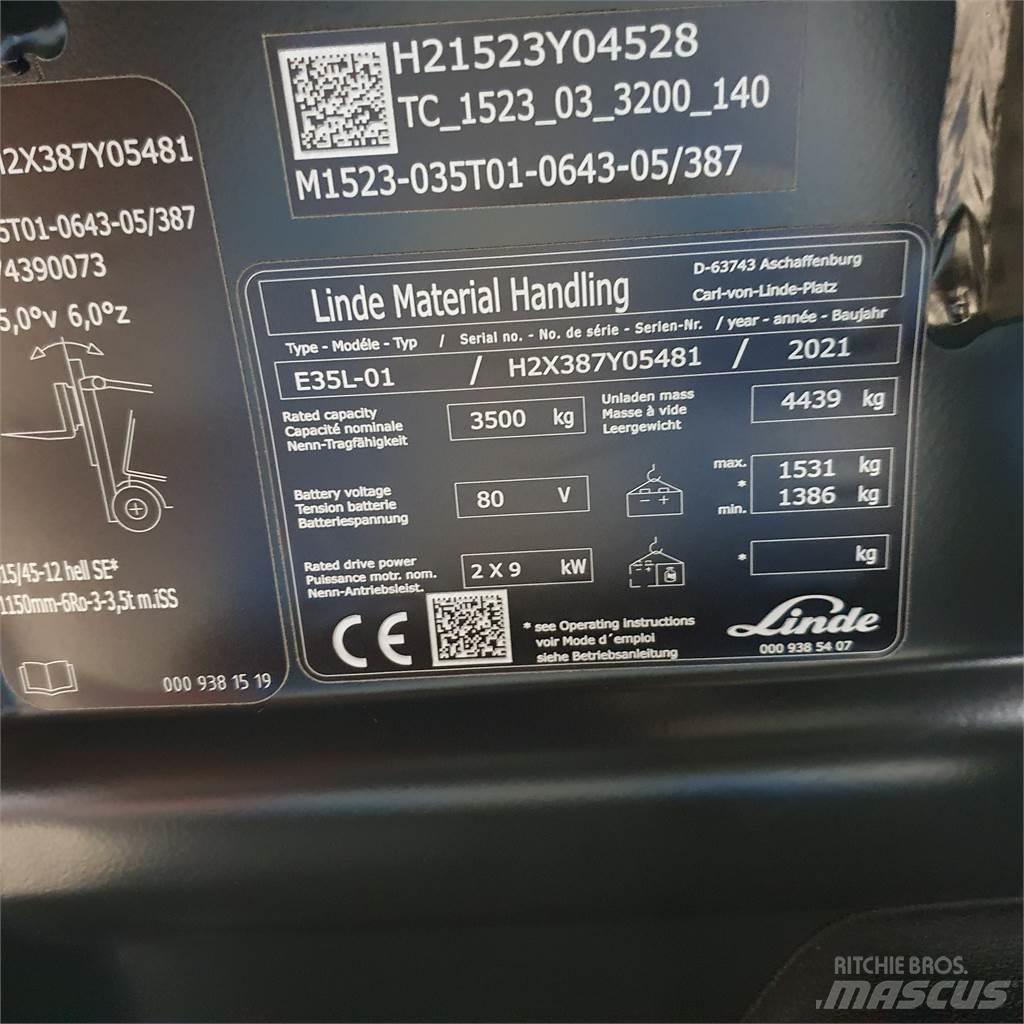 Linde E35L Elektriske trucker