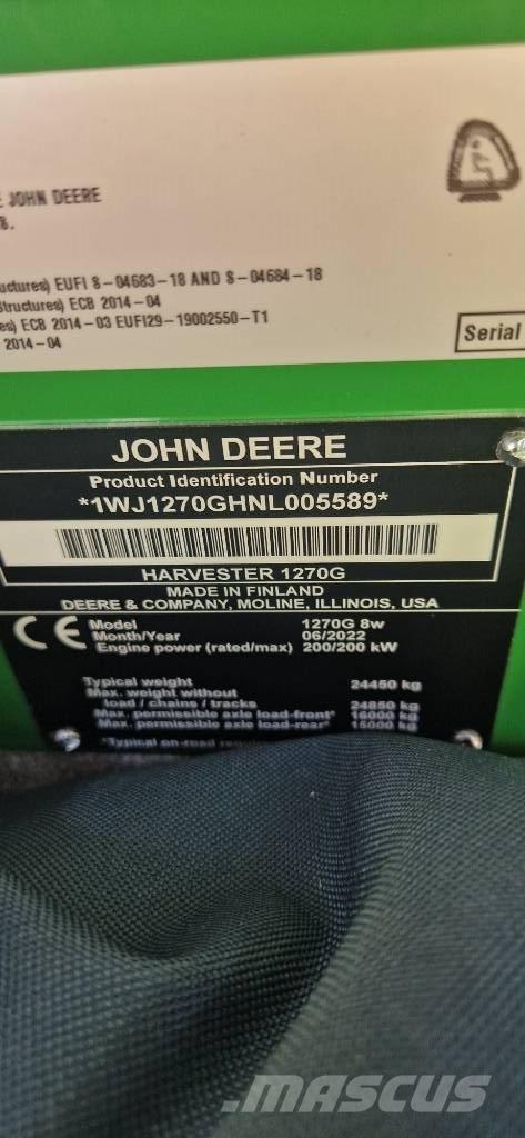 John Deere 1270 G Hogstmaskiner