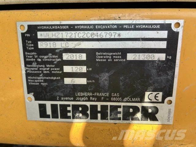 Liebherr R918 LC Beltegraver