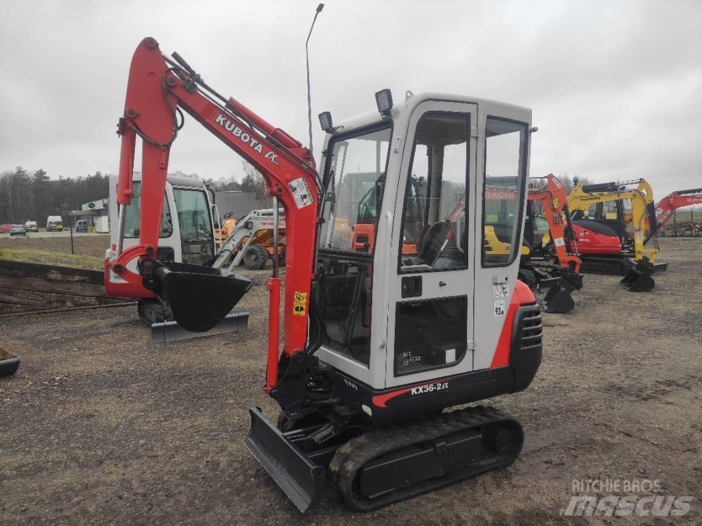 Kubota KX 36-2 alfa Minigravere <7t