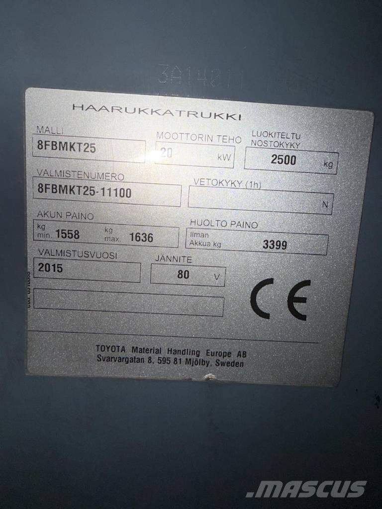 Toyota 8 FBMKT 25 Elektriske trucker