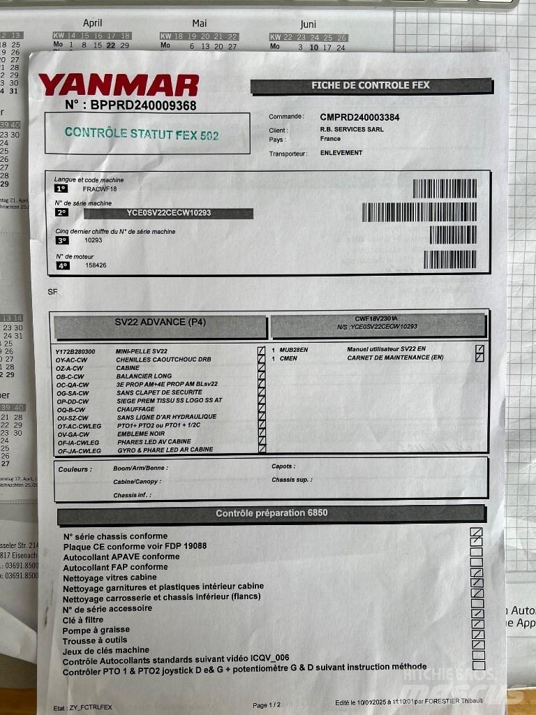 Yanmar SV 22 Minigravere <7t