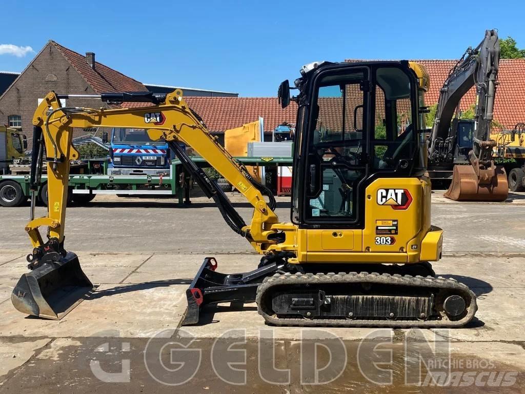 CAT 303 - 3 Buckets Minigravere <7t