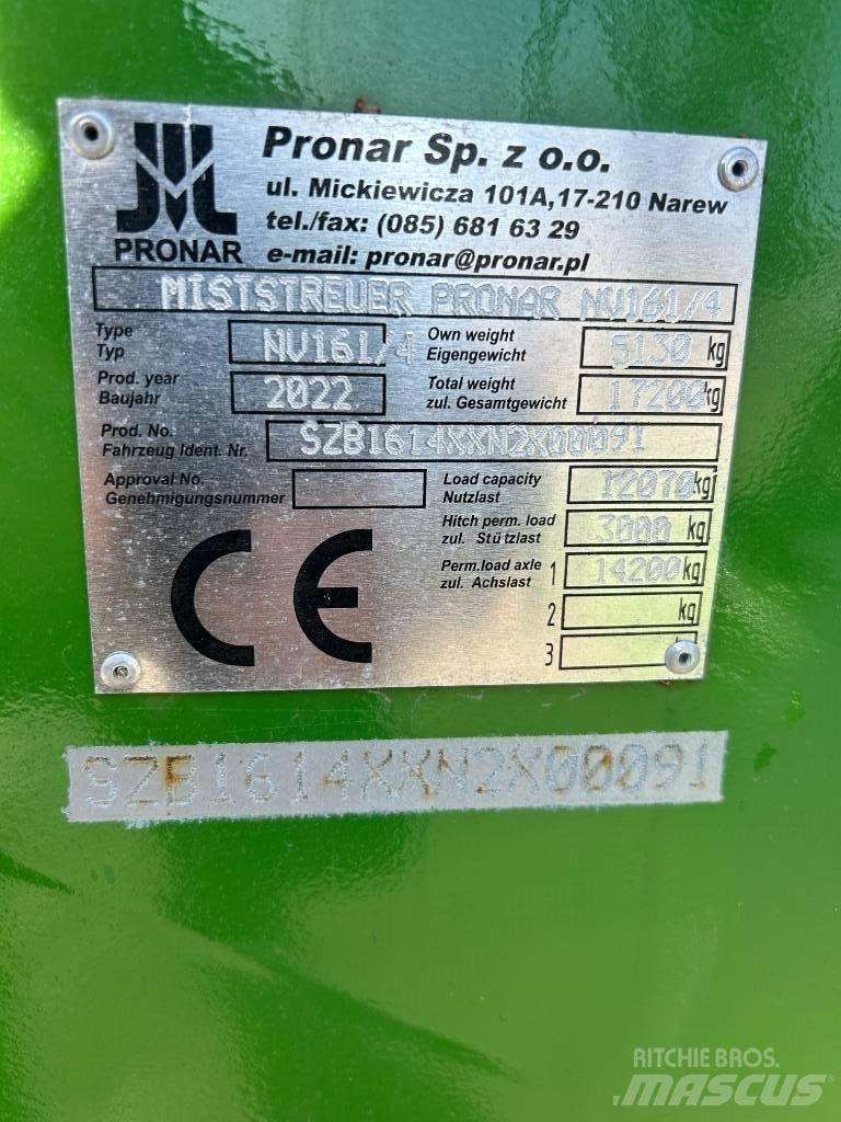 Pronar NV 161-4 Gjødselspreder