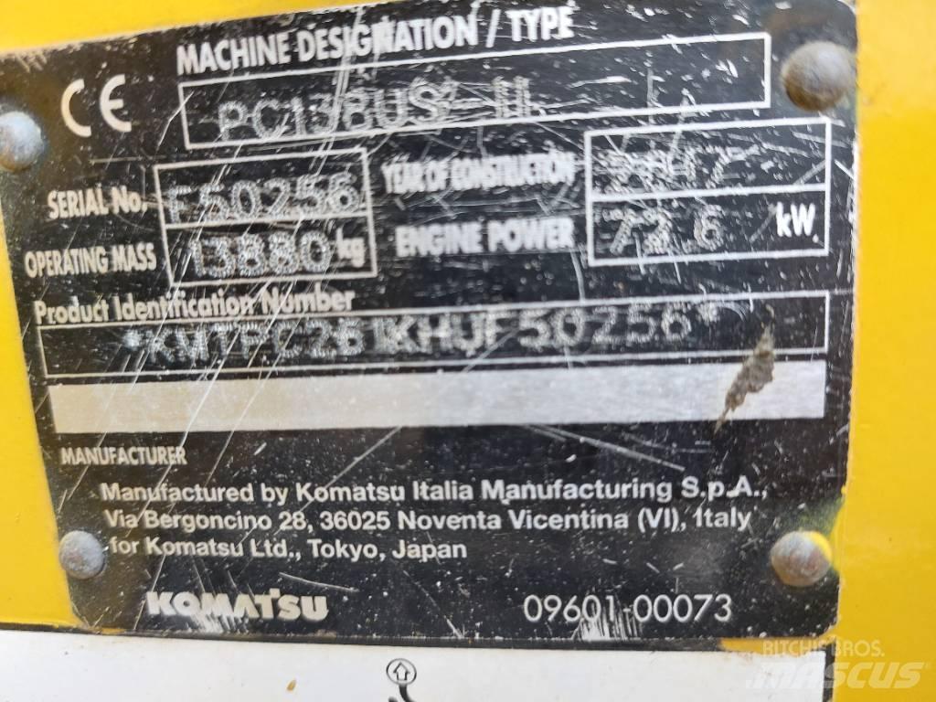 Komatsu PC138US-11 Beltegraver