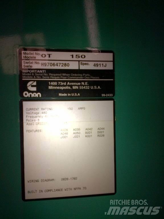 Onan OT150 Anlegg - Annet