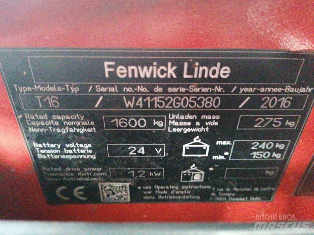 Linde T16 Lavtløftende truck