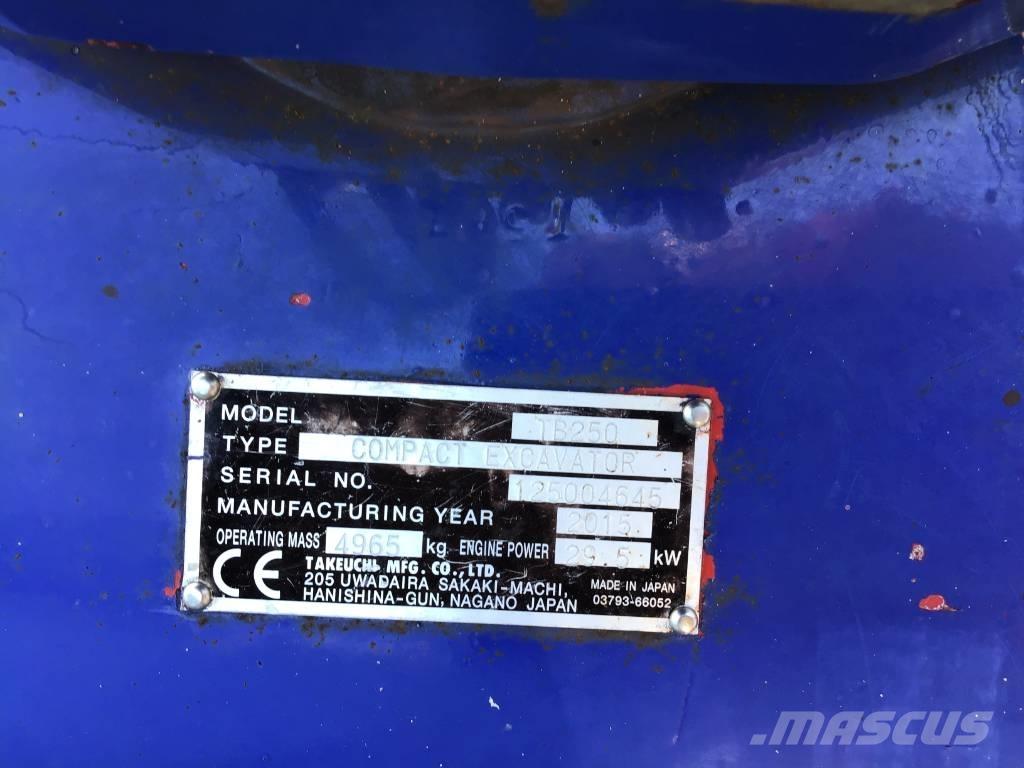 Takeuchi TB 250 Minigravere <7t