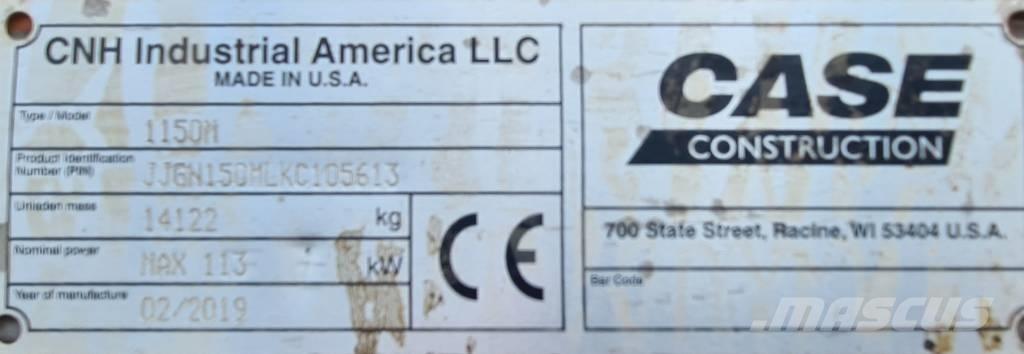 CASE 1150 M Belter, kjettinger og understell
