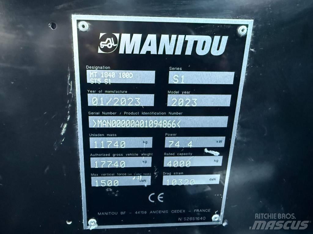 Manitou MT 1840 Teleskoplastere