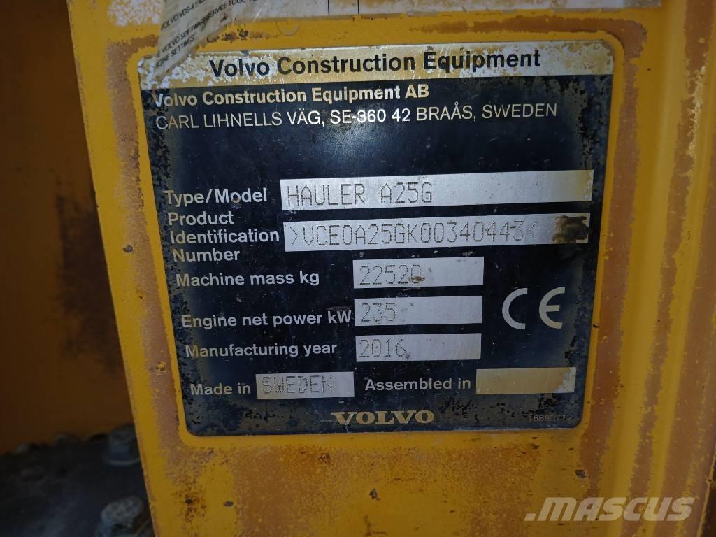 Volvo A 25 G Rammestyrte Dumpere