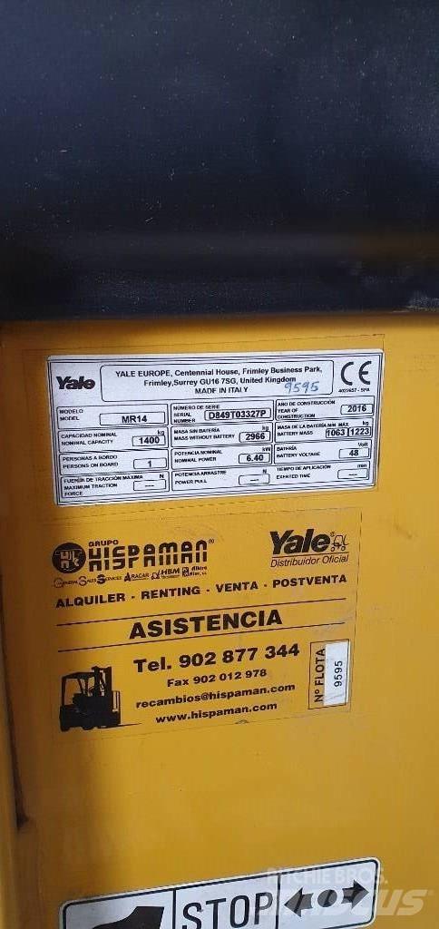 Yale MR14 Skyvemasttruck