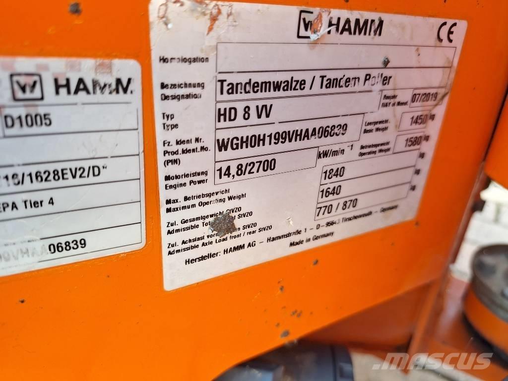 Hamm HD 8 VV Tandem Valser
