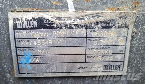  2' BUCKET, 60mm PINS Skuffer