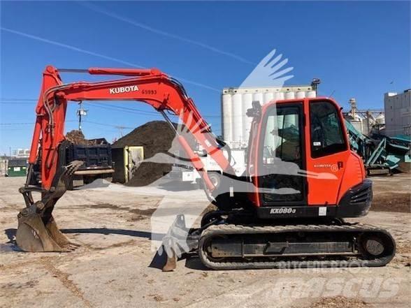 Kubota KX080-3 Beltegraver