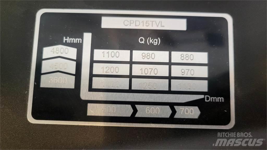  CPD15TVL T4800 Elektriske trucker