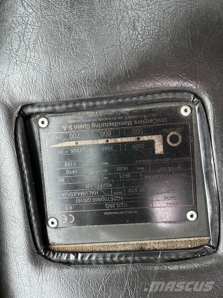 UniCarriers L25Q Elektriske trucker