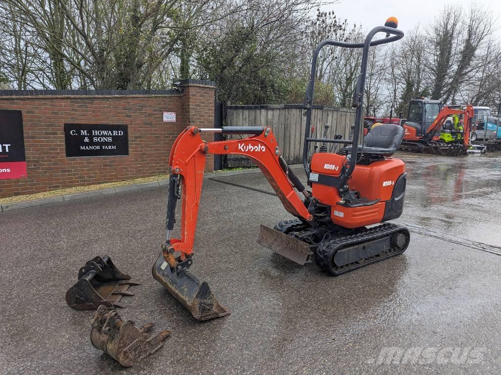 Kubota K 008-3 Minigravere <7t