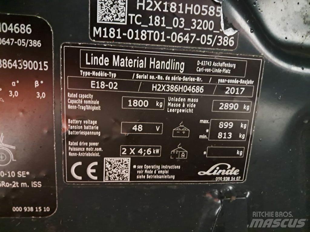 Linde E18-02 Elektriske trucker