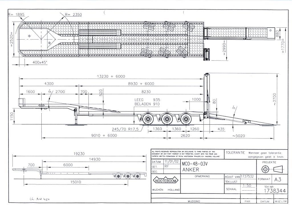Nooteboom MCO-48-03V Brønnhenger semi