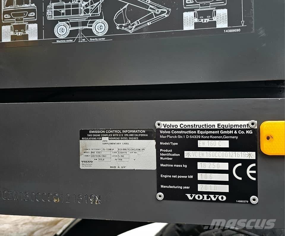 Volvo EW 160 C Hjulgravere
