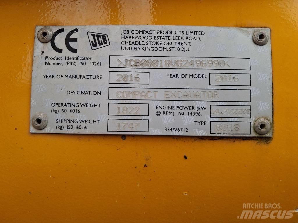 JCB 8018 CTS Minigravere <7t
