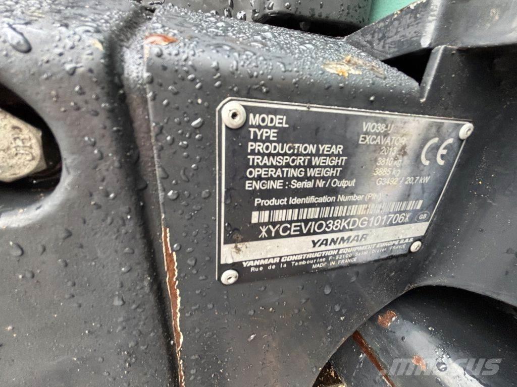 Yanmar VIO38 Minigravere <7t
