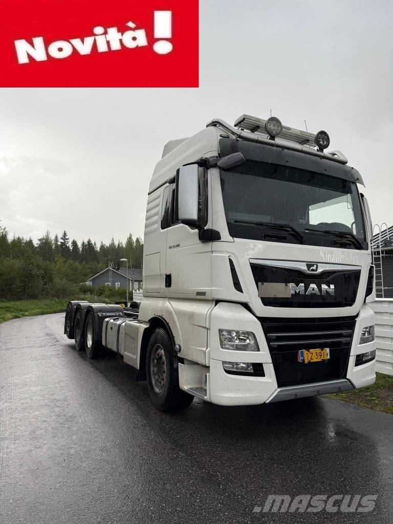 MAN TGX 32.580 Flatvogn med vinsj