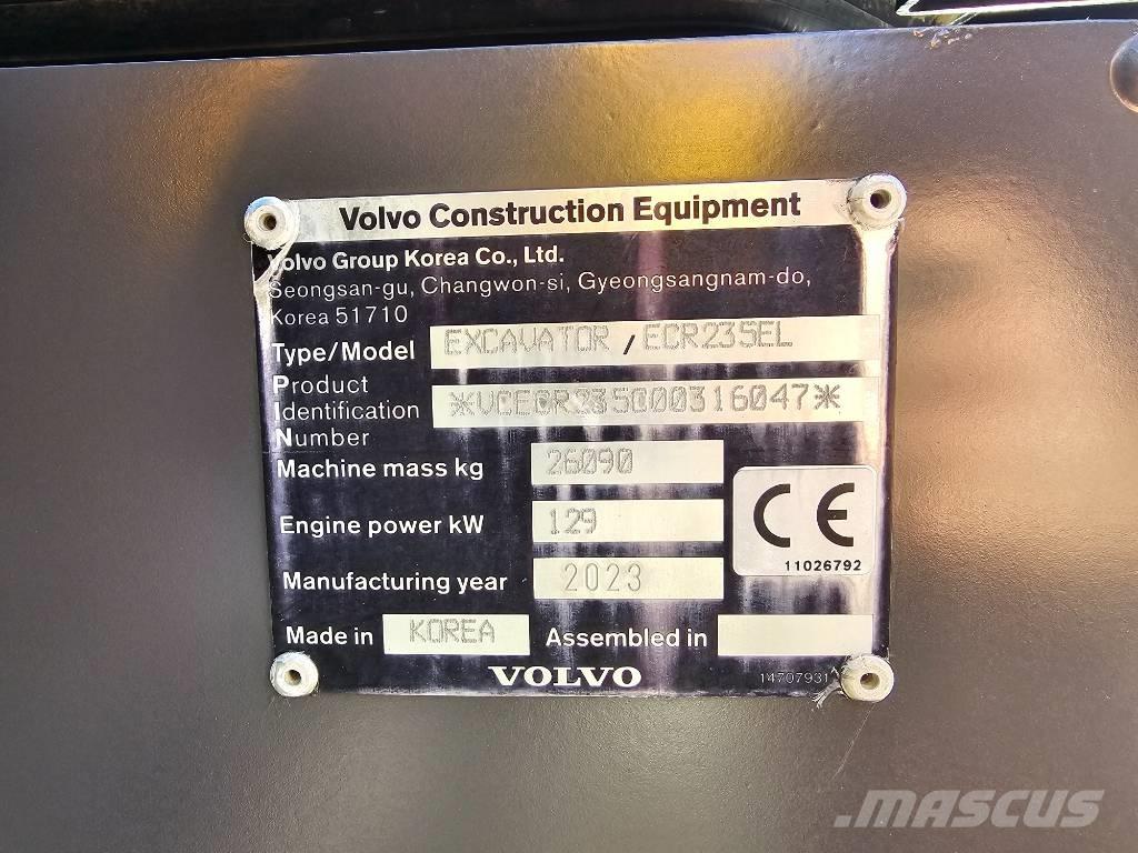 Volvo ECR235EL Beltegraver