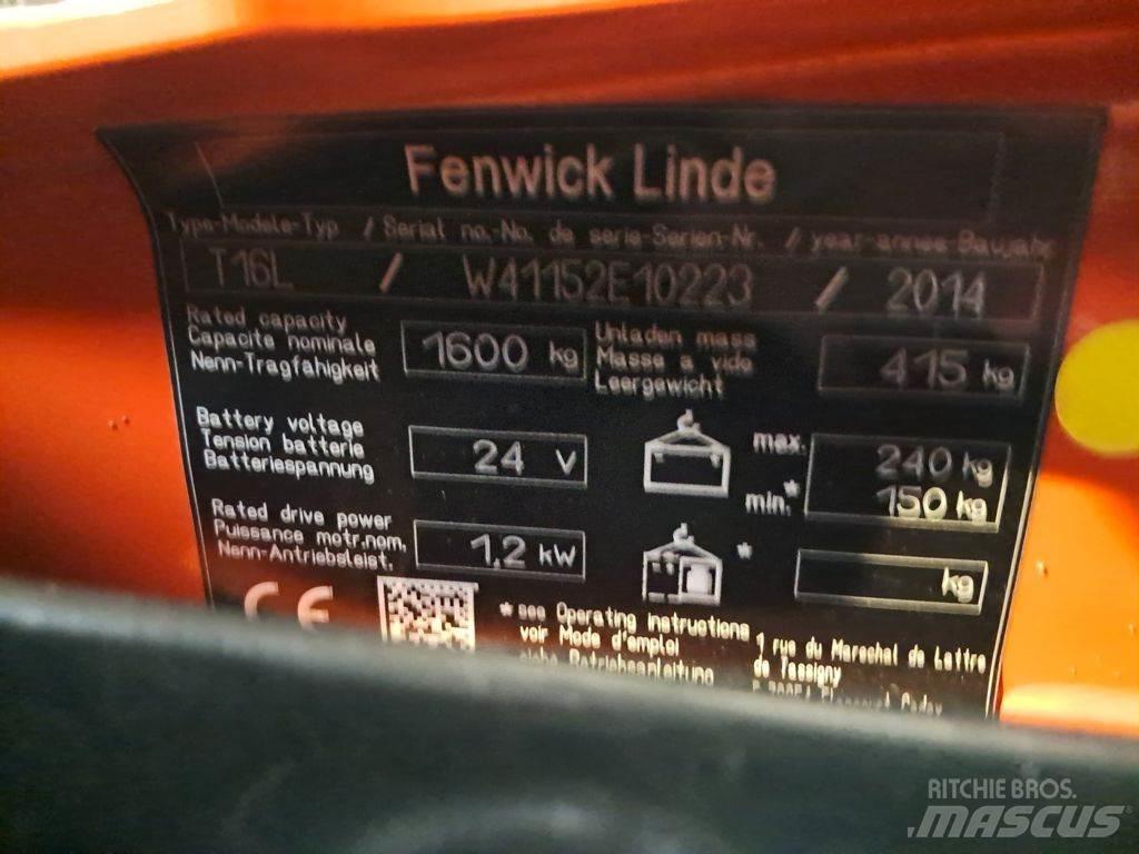 Linde T16L Lavtløftende truck