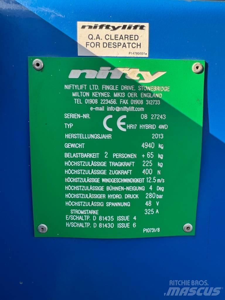 Niftylift HR 17 D E Leddede bomlifter