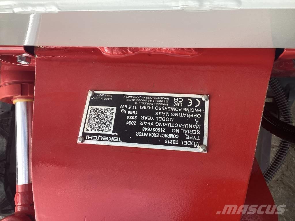 Takeuchi TB 216 Minigravere <7t