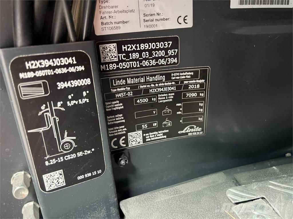 Linde H45T-02 Propan trucker