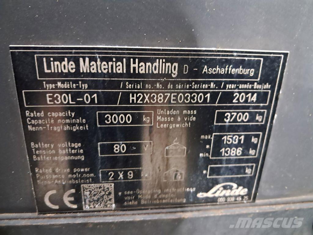 Linde E30L-01 Elektriske trucker