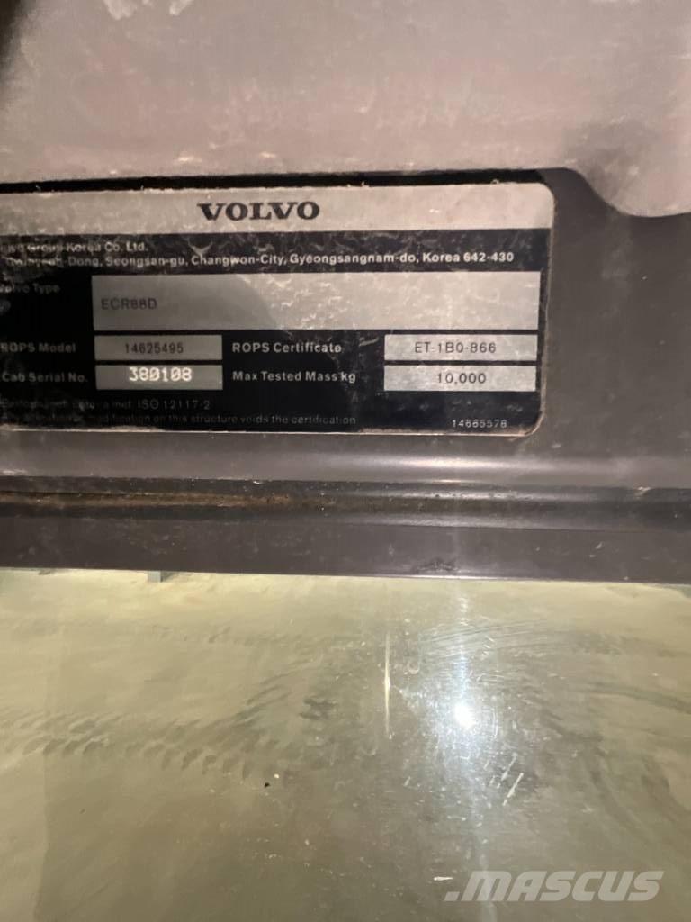 Volvo ECR 88 D Førerhus og Interiør