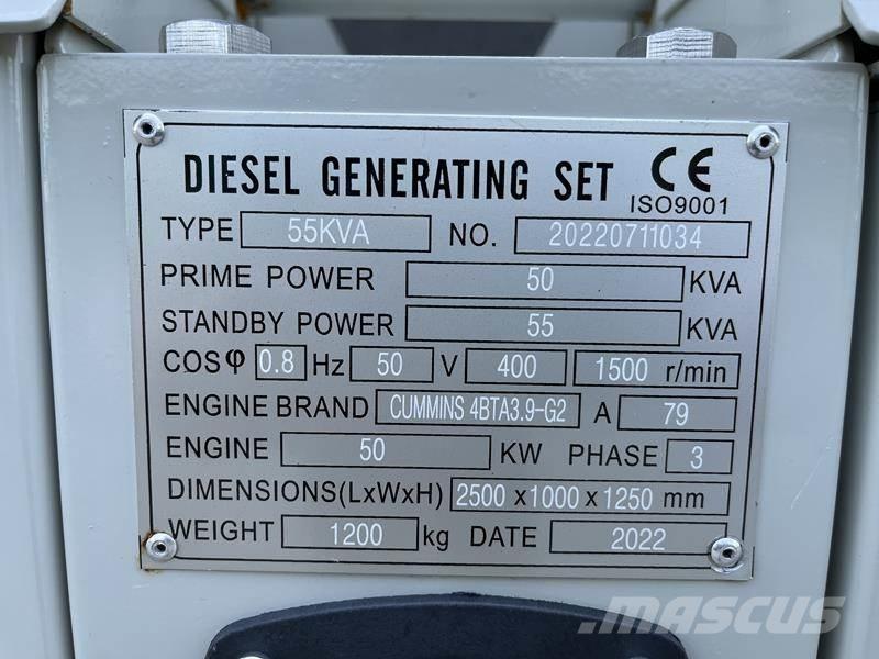 Cummins 55 kVA Diesel Generatorer