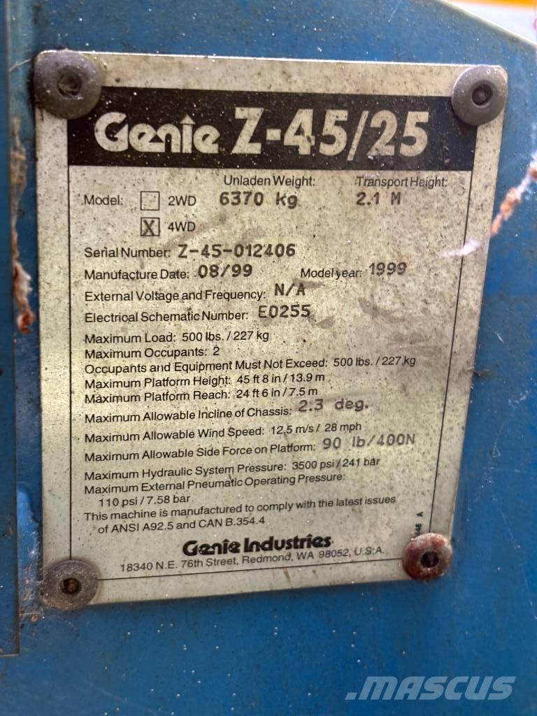 Genie Z 45/25 Leddede bomlifter