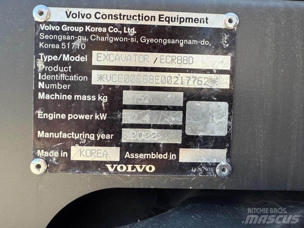 Volvo ECR88D Midigravere 7 - 12t